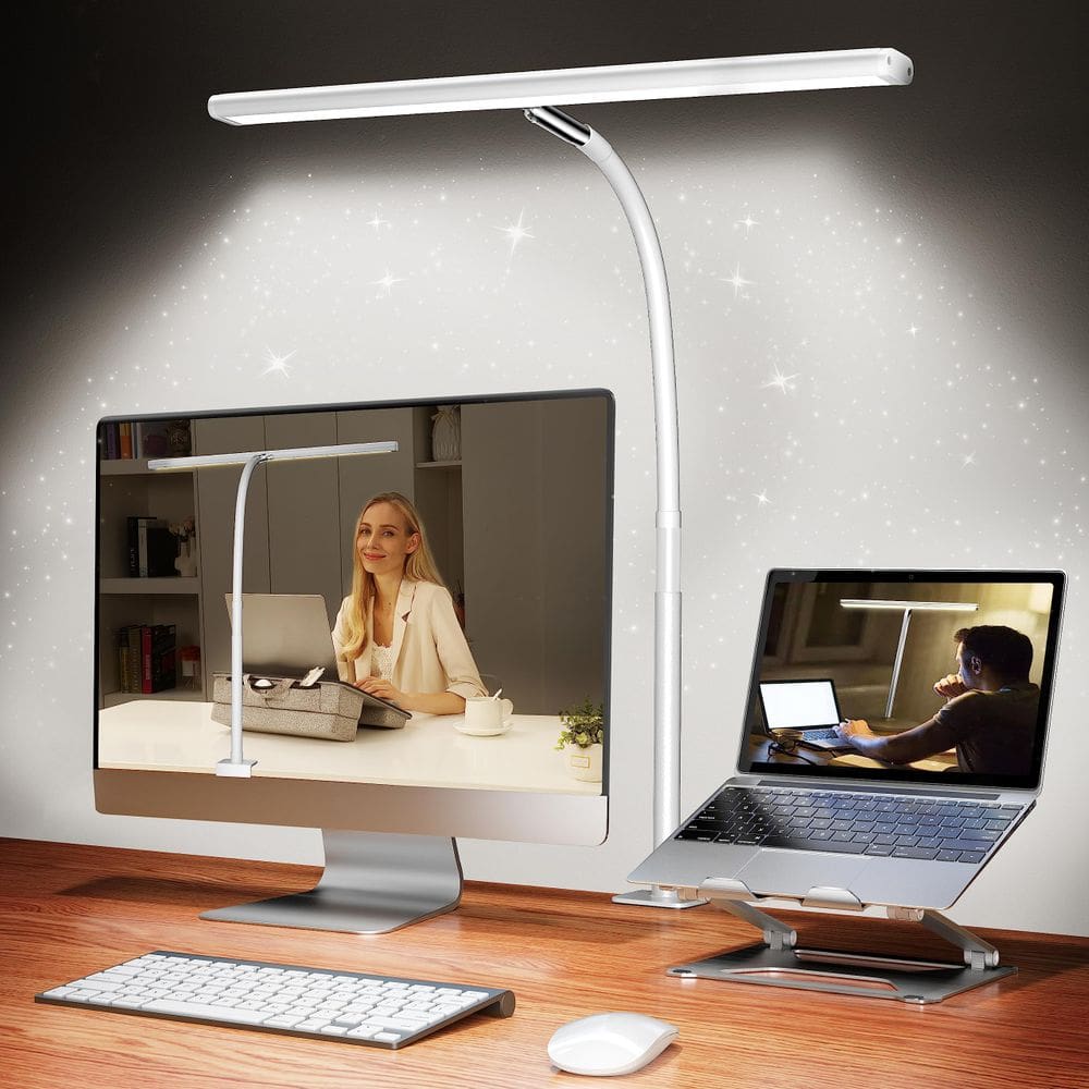 Lâmpada de mesa LED Airlonv Airlonv para escritório e casa Stepless Dimming