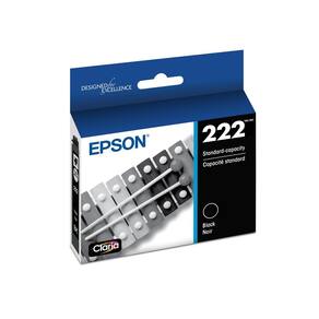 Cartucho de tinta Epson 222 Claria de capacidade padrão preto T222120-S