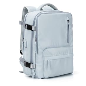 Mochila de viagem VGCUB Large 40L impermeável para mulheres/homens azul