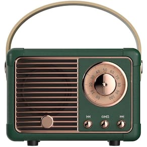 Alto-falante Bluetooth Baolira Retro Mini Wireless Verde