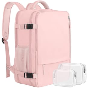Mochila de viagem Sinaliy Large 40L impermeável para mulheres de 17 polegadas