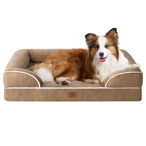 Cama ortopédica para cães EHEYCIGA Waterproof Memory Foam Large
