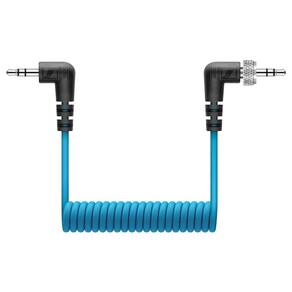 Cabo Sennheiser CL 35 com travamento TRS de 3,5 mm para TRS em espiral