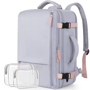 Mochila de viagem Snoffic Reliable Waterproof 42x29x20cm roxa