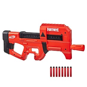 Blaster Nerf Fortnite Compact SMG motorizado com 8 dardos