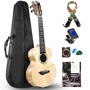 Ukulele Concert Caramel CAG64 Glossy White Curly Maple
