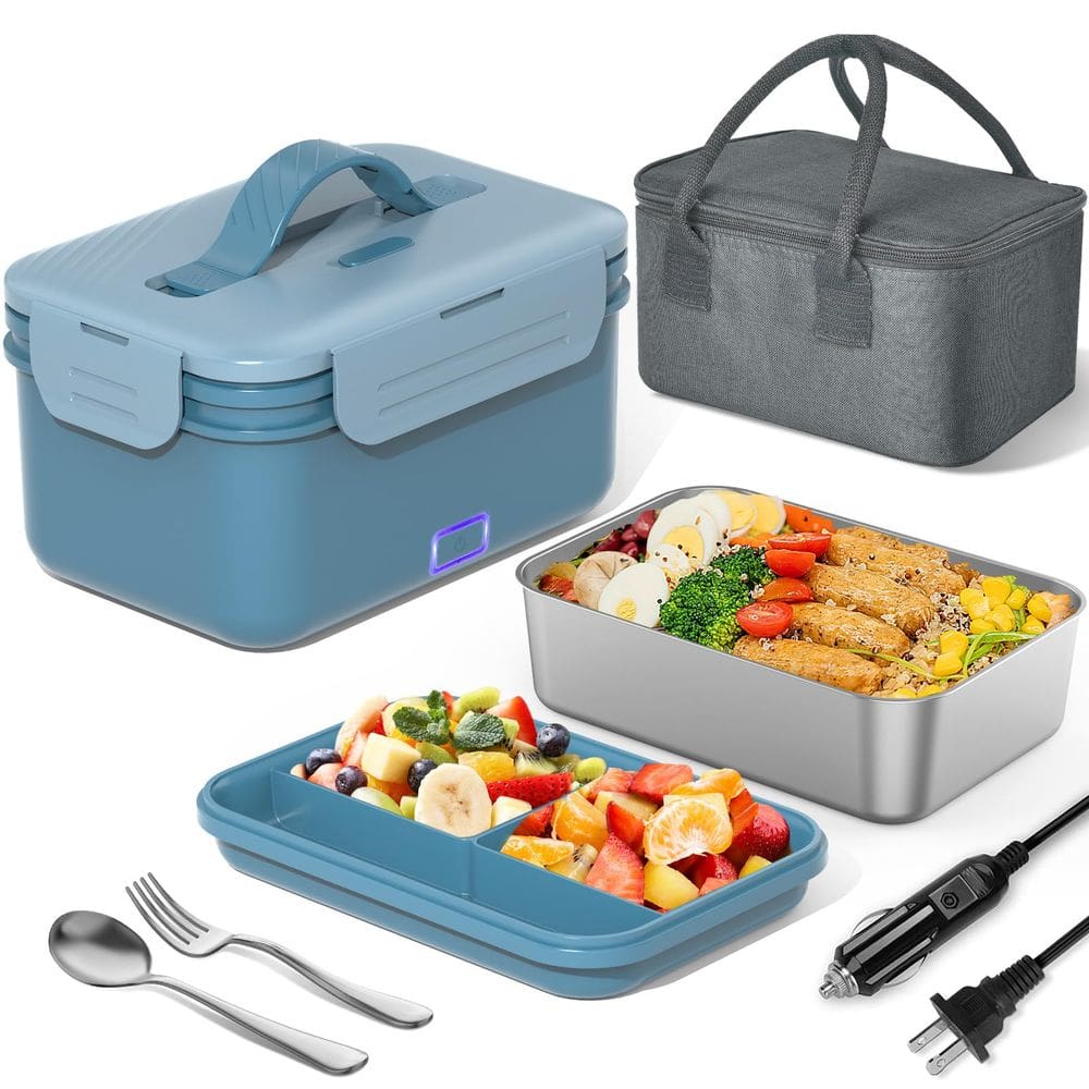 Lancheira elétrica Herrfilk 100W 4 em 1 aquecedor de alimentos 1,8L