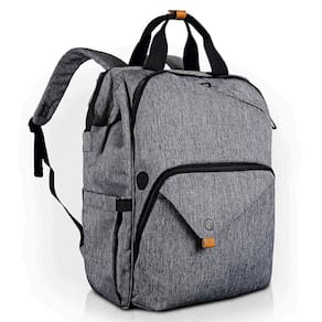 Mochila Hap Tim Travel 7651-G para mulheres de 15,6" com capa para laptop