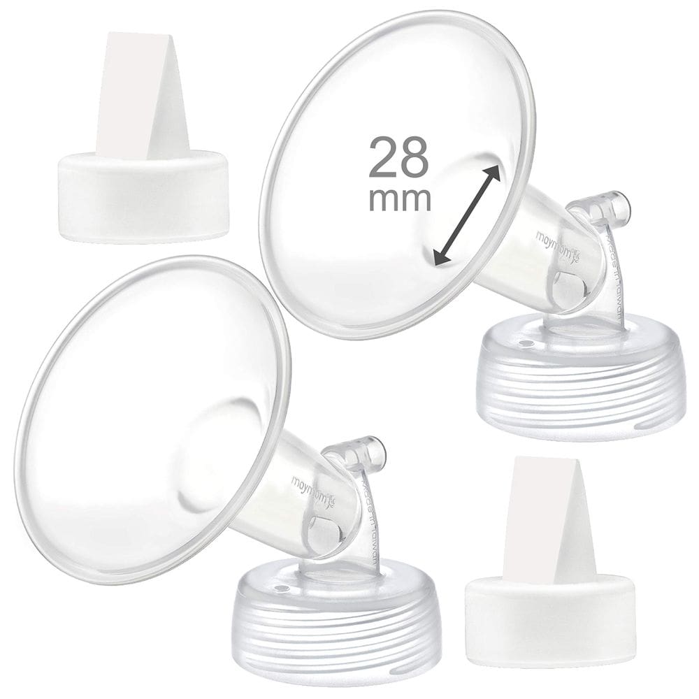 Flange de bomba de leite Maymom 28mm com válvula de bico de pato Spectra S1/S2