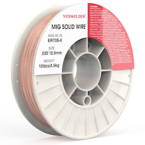 Fio de solda YESWELDER ER70S-6 0,9 mm 4,5 kg de aço carbono