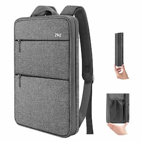 Mochila para laptop ZINZ Slim & Expansível 15-16" com porta USB