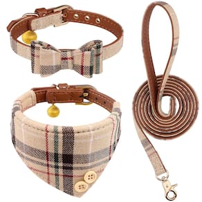 Conjunto de coleiras e coleiras Blaoicni para cães e gatos pequenos