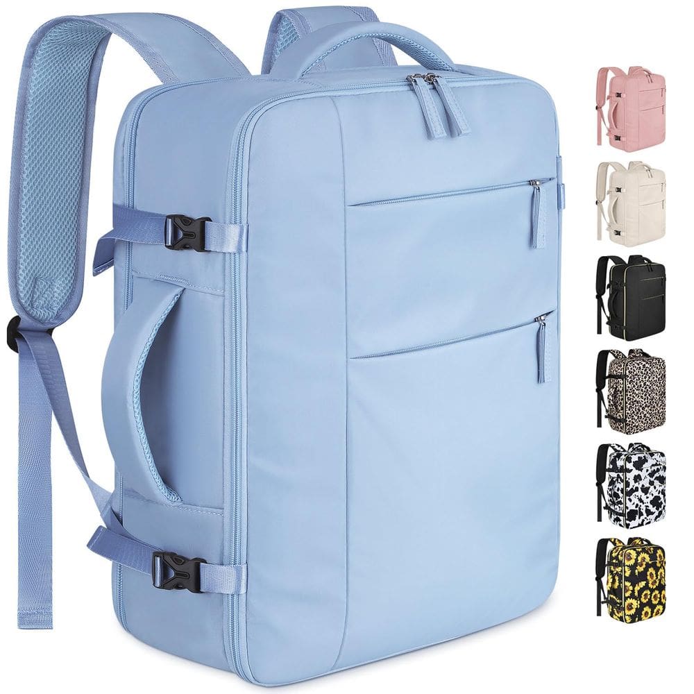 Mochila de viagem Capolo impermeável para mulheres e homens para laptop de 17"