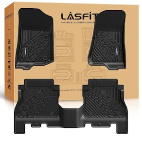 Tapetes de chão LASFIT para Jeep Wrangler JL 2018-2025 4 portas