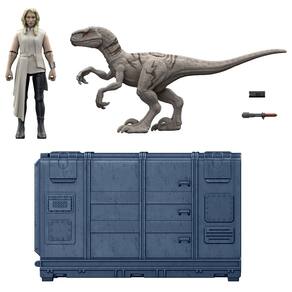 Conjunto de dinossauros Jurassic World Cage and Fury HFG63 com figuras
