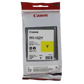 Cartucho de tinta Canon PFI-102Y 130mL Amarelo ImagePROGRAF iPF