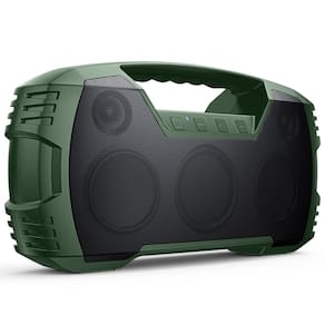 Alto-falante Bluetooth Houl Zallee IPX7 impermeável 40W verde