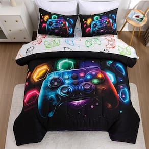 Conjunto de edredom, console de jogos NTBED para crianças, Space Twin, 5 unidades