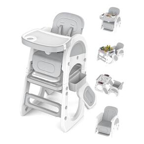 Cadeira alta conversível para bebês Rabbit Rustler com conjunto de mesa e cadeiras