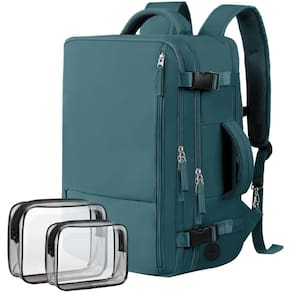 Mochila para laptop feminino grande de 17,3 polegadas à prova d`água