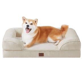 Cama de cachorro EHEYCIGA Espuma viscoelástica ortopédica impermeável para cães grandes