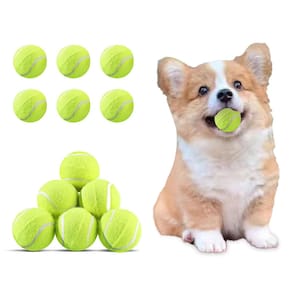 Mini bola de tênis MEKAPLE para animais de estimação, 5 cm, pacote com 12