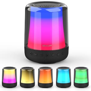 Alto-falante Bluetooth ZEALOT portátil com luzes 30W HD estéreo
