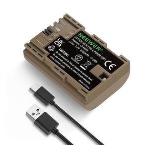 Bateria de substituição Neewer LP-E6NH LP-E6N LP-E6 2400mAh