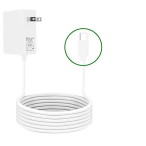 Cabo de carregador 5V2A para monitores de bebês VTech RM5864 HD 2HD brancos