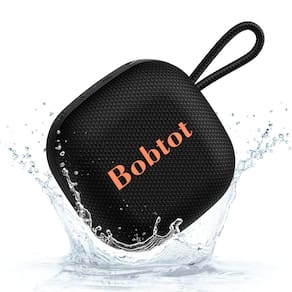 Alto-falante Bluetooth Bobtot portátil impermeável preto