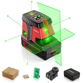 Nível de laser Elikliv com autonivelamento de 5 pontos com alcance de 200 pés