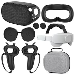 Kit de acessórios VZNEK para Oculus Quest 2, alça de cabeça, estojo, etc.