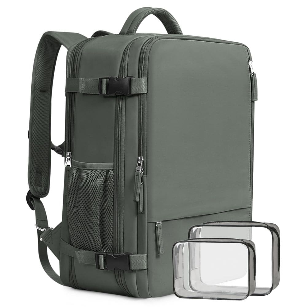 Mochila de viagem Beraliy para homens e mulheres com laptop de 17,3 polegadas Olive