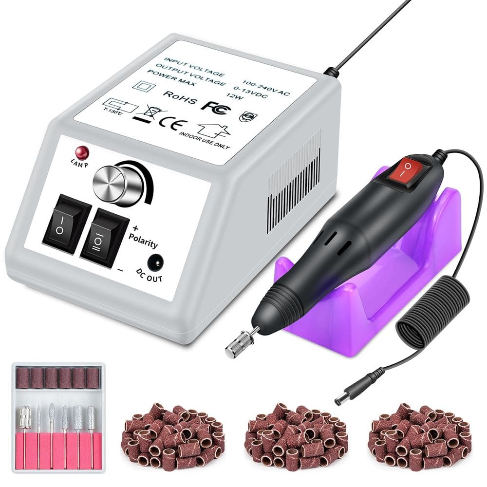 Furadeira elétrica para unhas LAVAED Professional com 156 unidades