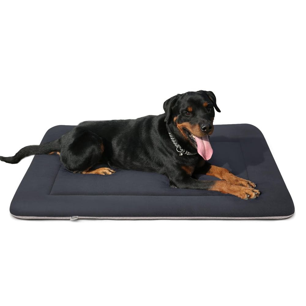 Cama para cães Magic Dog Soft Crate Pad Kennel Mat 42 polegadas cinza escuro
