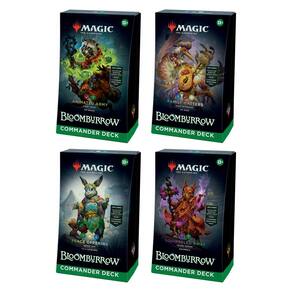 Jogo de cartas Magic The Gathering Bloomburrow Commander Deck x4