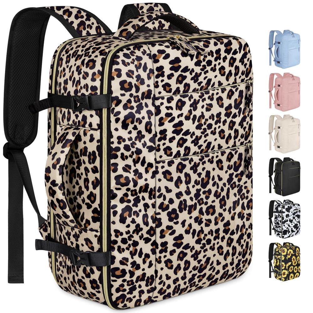 Mochila de viagem Capolo impermeável para mulheres/homens e laptop de 15,6"