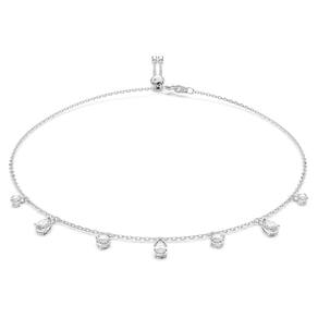 Colar gargantilha Swarovski Attract com acabamento em ródio branco