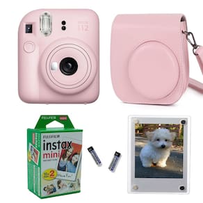 Câmera instantânea Fujifilm Instax Mini 12 com estojo e 20 filmes