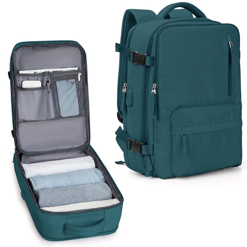 Mochila de viagem VECAVE Carry On impermeável para laptop feminina de 14"