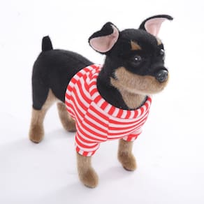 Bicho de pelúcia CU-MATE Doberman Pinscher Dog 25cm - preto/castanho