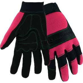 Luvas John Deere JD90010G/L masculinas de alta destreza verdes