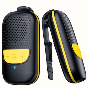 Alto-falante Bluetooth vestível Temdan com bateria de até 10h - preto