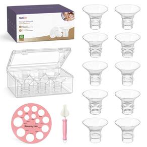 Kit de dimensionamento de flange de bomba de mama vestível Nuliie 10PCS 15/16/17/18/19 mm