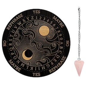 Conjunto de tábuas de pêndulo AHANDMAKER Wooden Doseding Divination