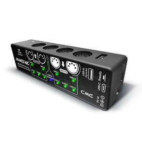 Interface MIDI USB Host CME H4MIDI WC com roteador e Bluetooth