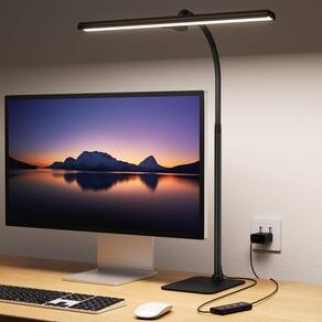 Lâmpada de mesa LED Kary para escritório doméstico, altura ajustável
