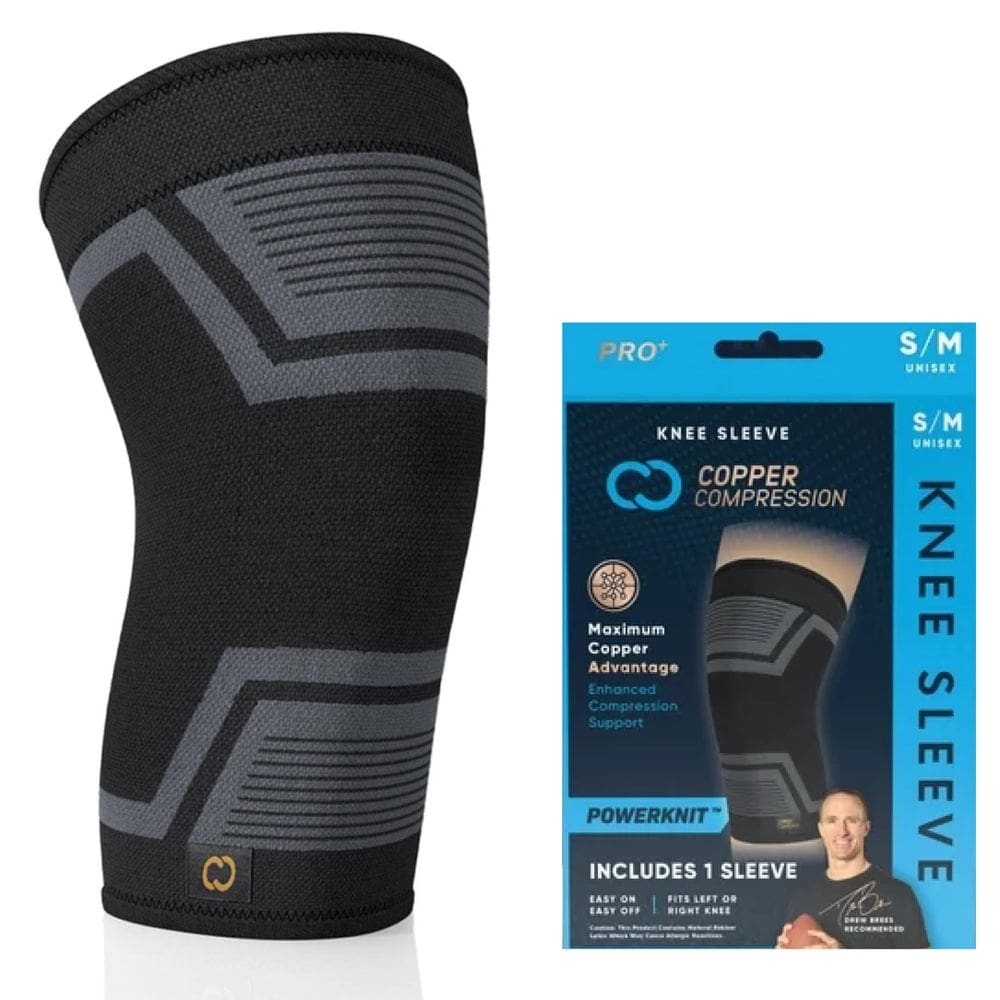 Estabilizador PowerKnit de compressão de cobre para joelheira L/XL