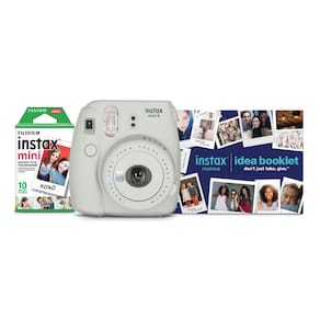 Pacote de férias da câmera Fujifilm Instax Mini 9 de 2021 - Smokey White
