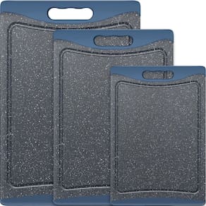 Conjunto de tábuas de corte Empune Plastic Lavável na Máquina de Lavar Louça com Ranhuras de Suco